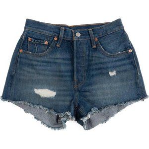 Levi's 501 Distressed Denim Shorts Sz 29